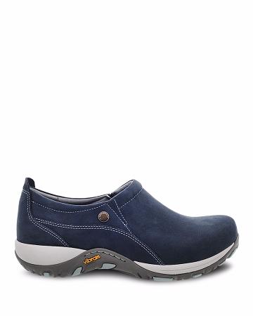 Sabots Dansko Patti Milled Nubuck Femme Bleu Marine | FR 625QMA